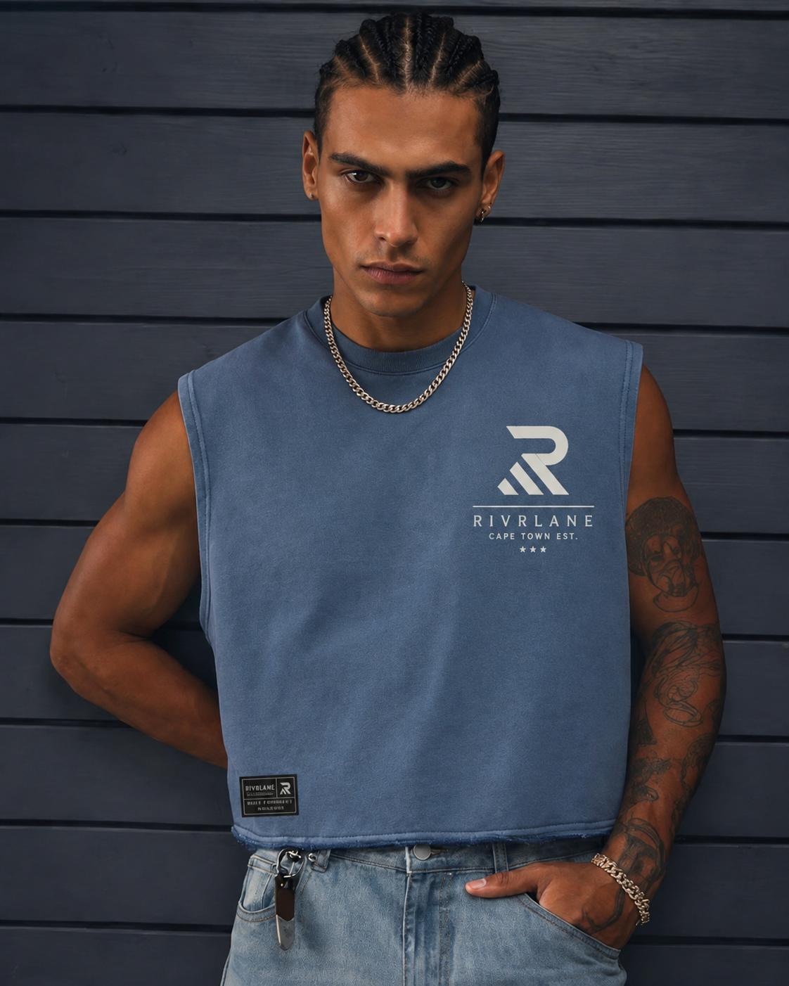 RIVRLANE Armless Men's Crop Top